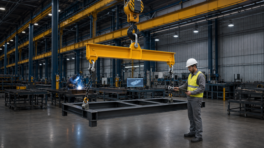 como nasce um dispositivo de içamento da engenharia à fabricação